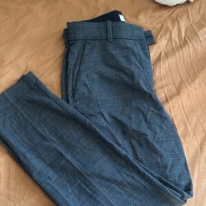 Women Gray Plaid Pants H&M Size 6